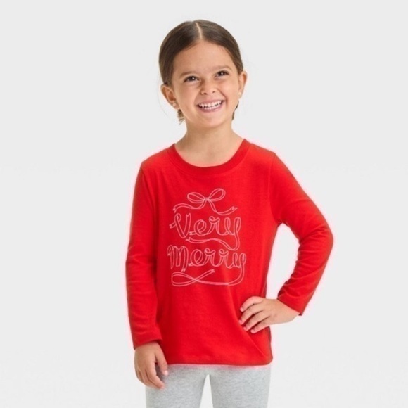 Cat & Jack Other - NWT. CAT & JACK Toddler Very Merry Long Sleeve Shirt